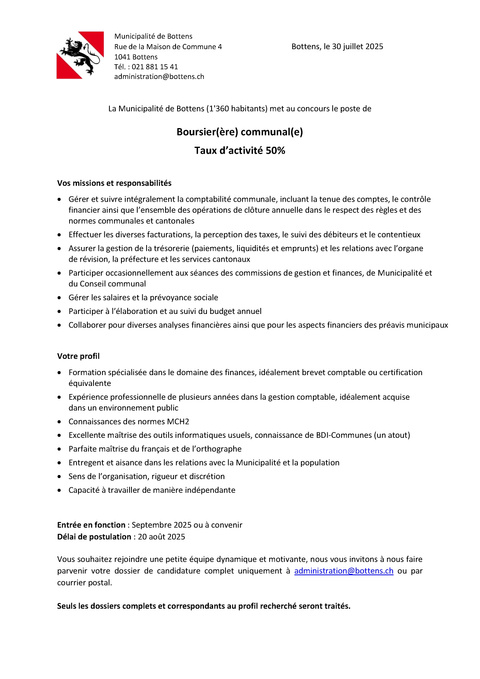 20250730_OffreBoursier-e_Bottens 20250730_OffreBoursier-e_Bottens