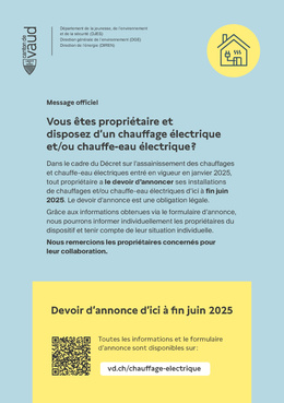 Flyer_chauffage électrique Décret sur l’assainissement des chauffages et des chauffe-eau électriques