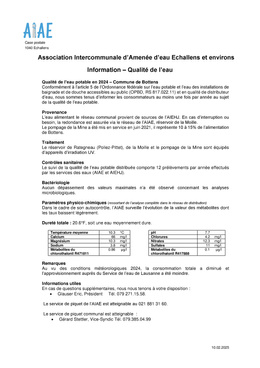 Bottens_formulaire autocontrôle 2024 Qualité de l'eau