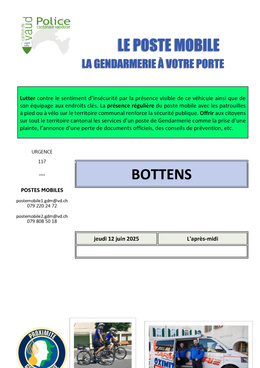 Bottens_12.06.25 Poste mobile - La gendarmerie à votre porte